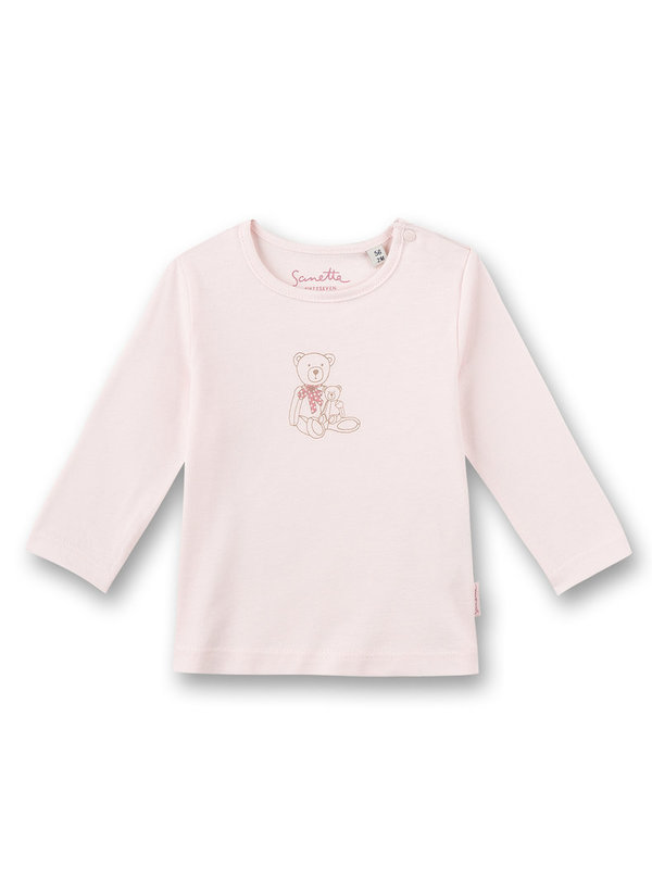Mädchen Langarm-Shirt rosa Lovely Teddy Sanetta Fiftyseven