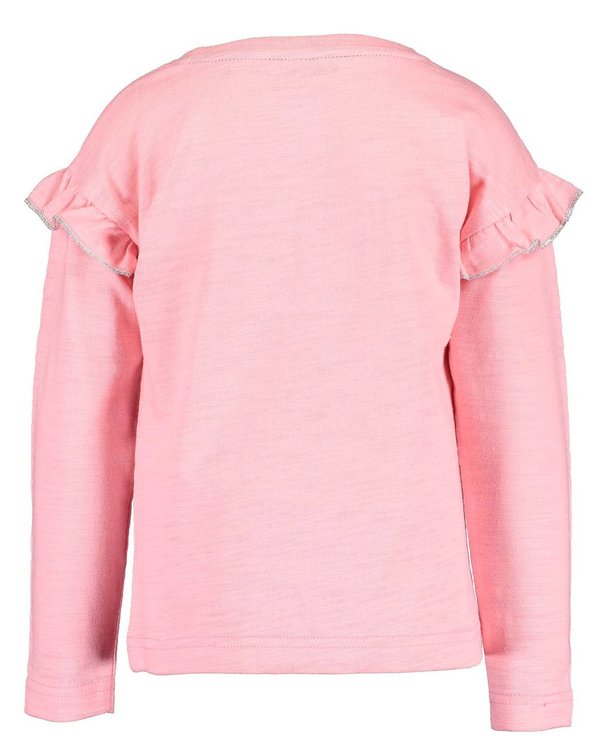 Langarm-Shirt mit Rüschen rosa BLUE SEVEN