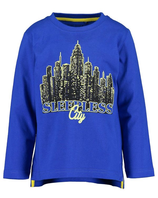 Langarm-Shirt fluoreszierend SLEEPLESS City blau BLUE SEVEN