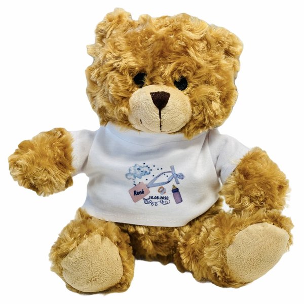 Plüschtier Teddybär Personalisiert Namen & Geburtsdatum