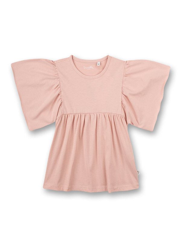 Shirt mit kurzen Volant-Ärmeln rosa Sanetta PURE