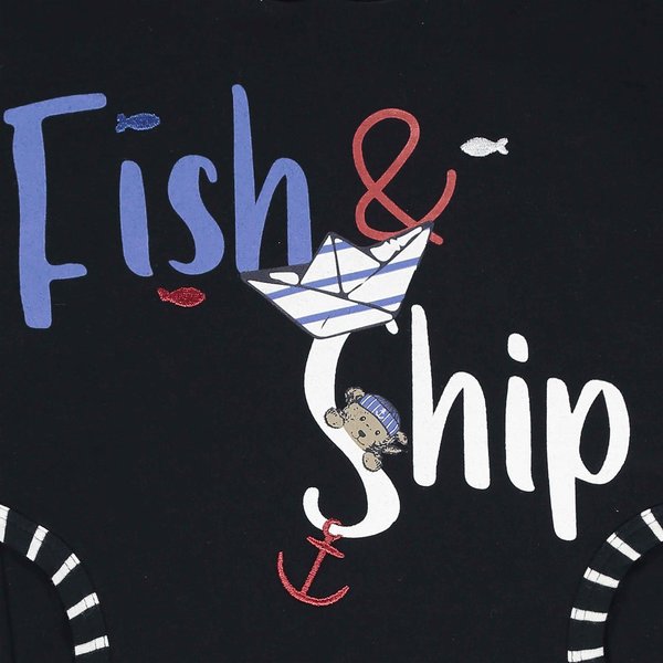 Sweatshirt Fish & Ship blau Steiff