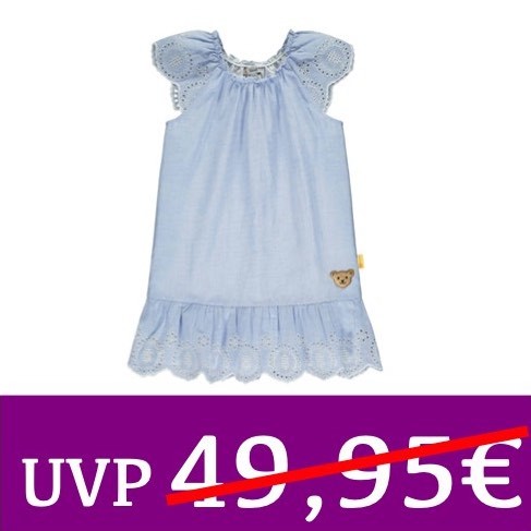 Romantisches Sommer-Kleid hellblau Steiff