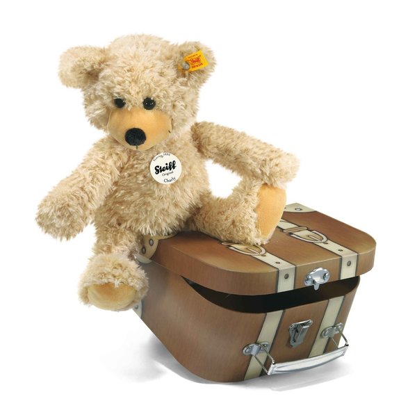 Steiff Charly Schlenker-Teddybär im Koffer beige 30 cm