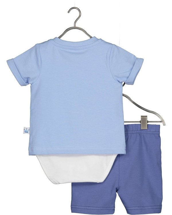 2er-Set: Body-Shirt mit Shorts blau BLUE SEVEN