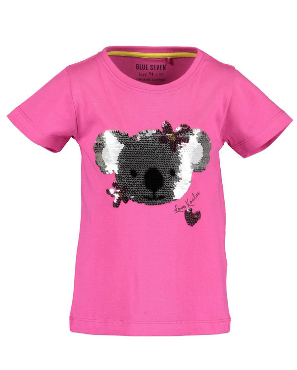 T-Shirt mit Pailletten LOVE KOALAS pink BLUE SEVEN