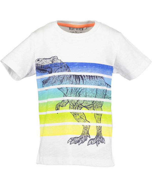 T-Shirt Dinosaurier weiß BLUE SEVEN