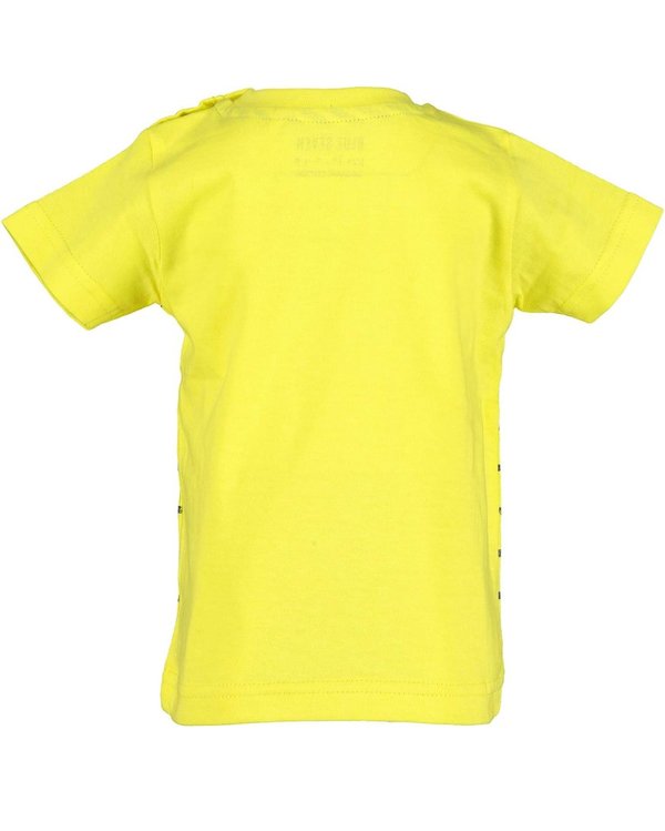 T-Shirt mit Baustellen-Print gelb BLUE SEVEN
