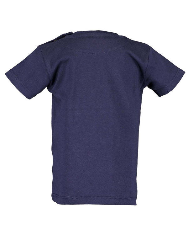 T-Shirt kurzarm blau BLUE SEVEN