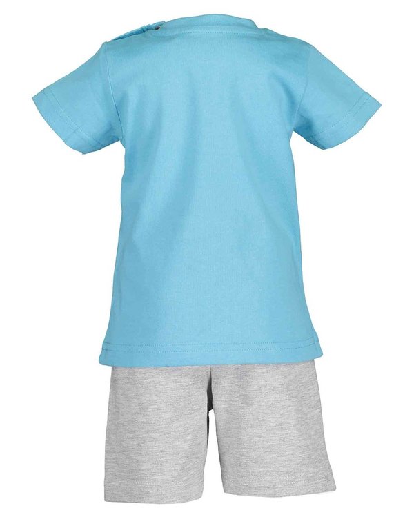 2er-Set: T-Shirt blau und Shorts grau BLUE SEVEN