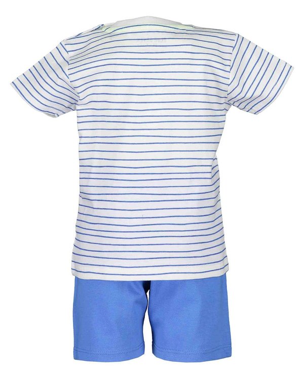 2er-Set: T-Shirt und Shorts Nilpferd hellblau BLUE SEVEN