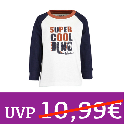 Langarm-Shirt SUPER COOL DINO Adventure BLUE SEVEN