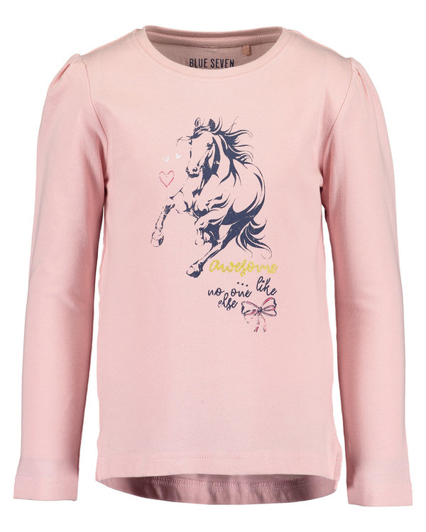 Langarm-Shirt Pferd awesome rosa BLUE SEVEN