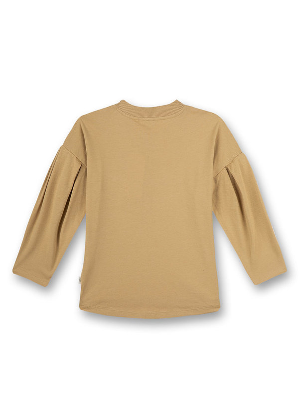 Langarm-Shirt future starts now beige Sanetta PURE