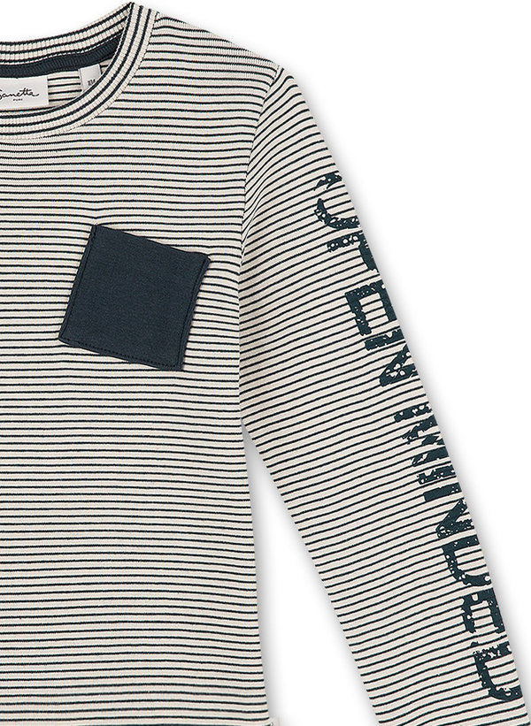 Pyjama Langarm-Shirt und Hose OPEN MINDED dunkelgrün Sanetta PURE