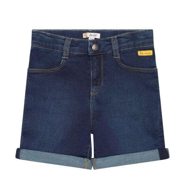 Jeans Shorts mit verstellbarem Bund dunkelblau Steiff