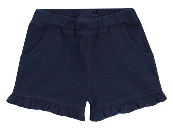Shorts mit Hosentaschen und Volantabschluss CHERRYBERRY dunkelblau JACKY