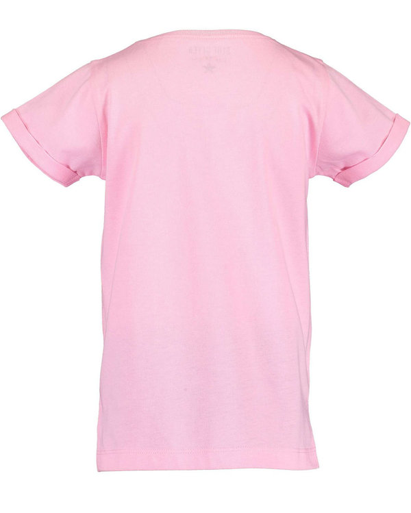T-Shirt kurzarm Pferde-Herz aus Pailletten rosa BLUE SEVEN