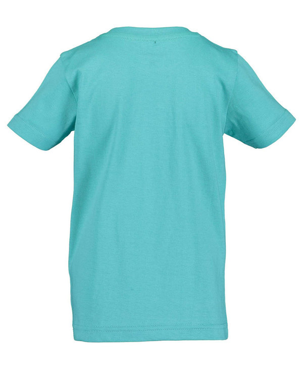 T-Shirt kurzarm cooler Dino auf Surfbrett lagune BLUE SEVEN