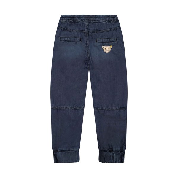 Jeanshose leicht und sommerlich mit größenverstellbarem Kordelzug blau Steiff
