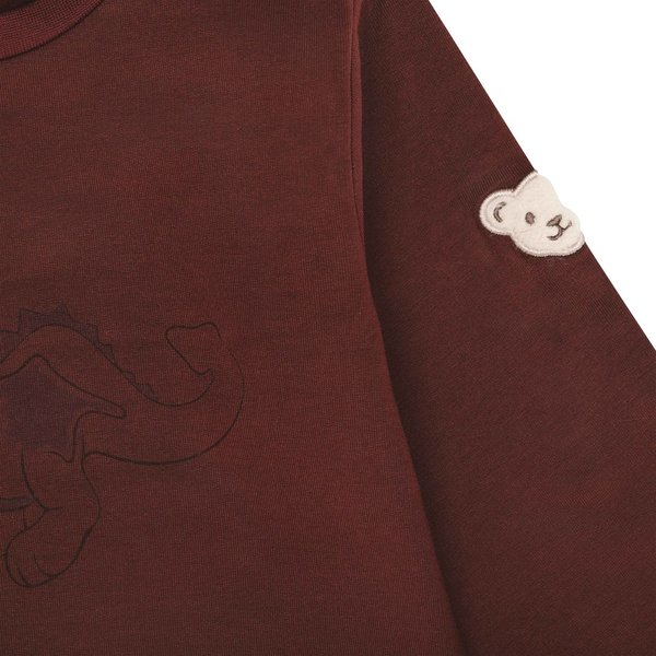 Sweatshirt mit Drachenprint dunkelrot Steiff