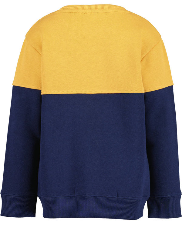 Sweatshirt gelb/blau BLUE SEVEN