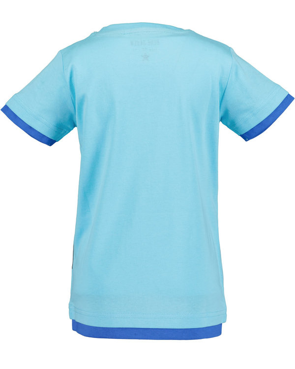 T-Shirt kurzarm hellblau BLUE SEVEN