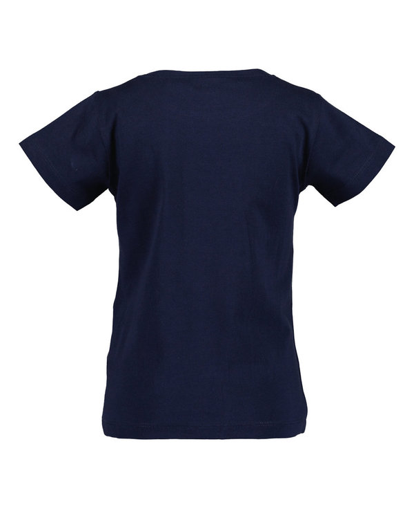 T-Shirt kurzarm mit Wendepailletten dunkelblau BLUE SEVEN